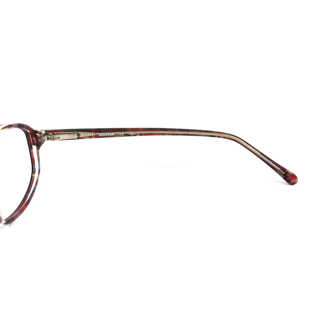 Aristar Eyeglasses Frames AR16343 535 Burgundy Clear Oval Full Rim 53-15-135